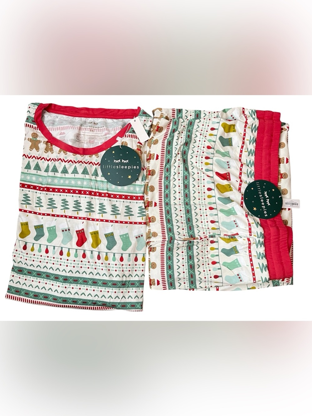 NWT Little Sleepies
Festive Fair Isle Bamboo
Pajama Set Size 3X